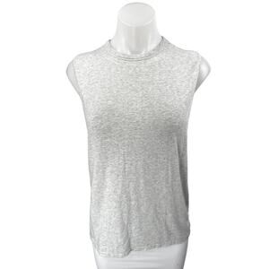 Skims Women's Gray Sleeveless Knit Activewear Fitness Gym Muscle Tee Tank Top XS